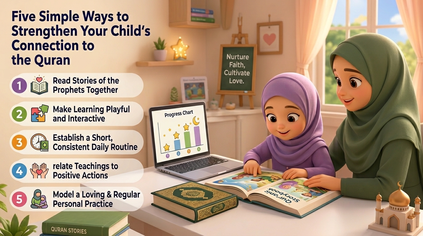 Five Simple Ways to Strengthen Your Child’s Connection with the Quran
